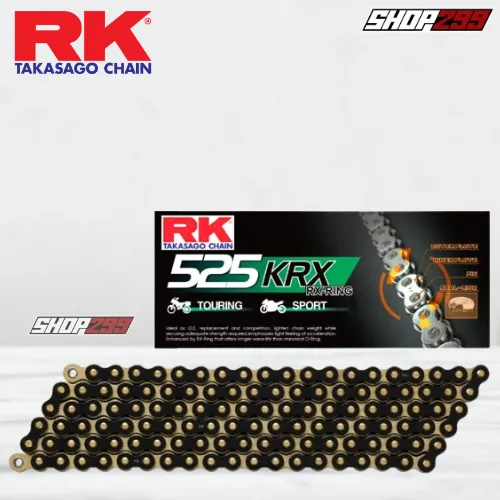 SÊN RK 525 KRX 120L (PHỐT X-RING) - MÀU VÀNG ĐEN