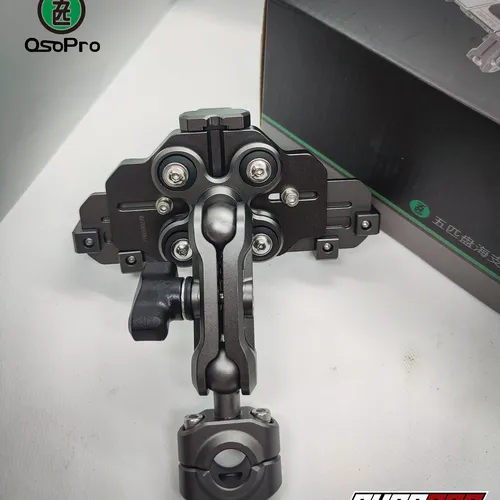GIÁ ĐỠ ĐIỆN THOẠI CHỐNG RUNG OSOPRO NHÔM CNC (CRAB MOUNT) - NHÔM ĐEN - CHÂN GPS/THÂN GƯƠNG