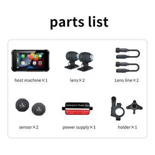 CAMERA HÀNH TRÌNH KEVTU MT80 (BẢN FULL - MÀN HÌNH, 2 CAMERA, 2 ÁP SUẤT LỐP)