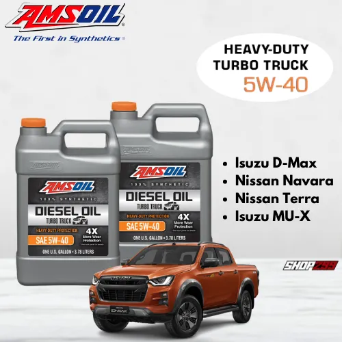 Dầu Nhớt Xe Hơi Tổng Hợp 100% AMSOIL HEAVY DUTY DIESEL OIL 5W40 - 3.78L
