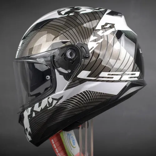 Mũ Fullface LS2 FF320 Stream Hunter Đen Nhám Titanium