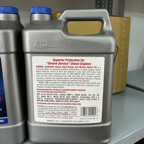Dầu Nhớt Tổng Hợp AMSOIL HEAVY DUTY DIESEL & MARINE MOTOR OIL 15W40 - 3.78L
