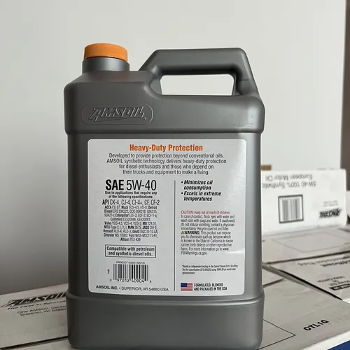 Dầu Nhớt Xe Hơi Tổng Hợp 100% AMSOIL HEAVY DUTY DIESEL OIL 5W40 - 3.78L