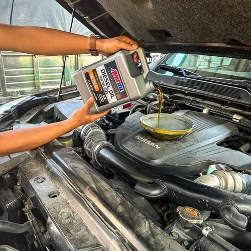 Dầu Nhớt Xe Hơi Tổng Hợp 100% AMSOIL HEAVY DUTY DIESEL OIL 5W40 - 3.78L