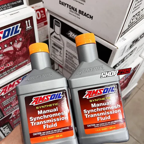 NHỚT HỘP SỐ SÀN AMSOIL 100% SYNTHETIC MANUAL SYNCHROMESH 70W80 GL-4 - 946ML