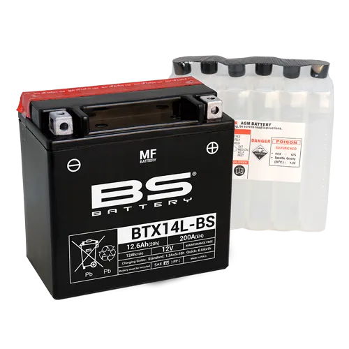 BÌNH ẮC QUY BS BTX14L - BS (MF) CHÍNH HÃNG