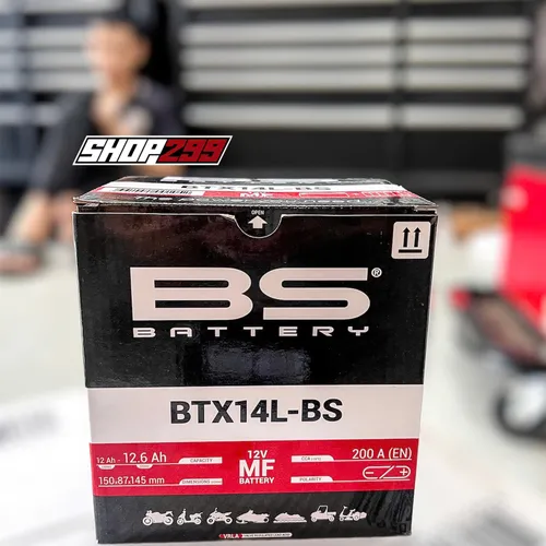 BÌNH ẮC QUY BS BTX14L - BS (MF) CHÍNH HÃNG