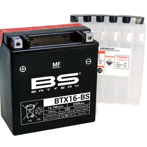 BÌNH ẮC QUY BS BTX16 - BS (MF) CHÍNH HÃNG