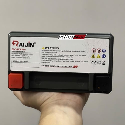 BÌNH PIN RAIJIN NaCRX9 PRO CHÍNH HÃNG