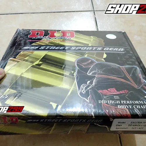 BỘ NHÔNG SÊN DĨA D.I.D HDS NHẬP THÁI LAN CHO EXCITER 150 - VÀNG, bộ nhông sên dĩa did hds nhập thái lan cho exciter 150 màu vàng