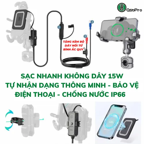 BỘ SẠC NHANH KHÔNG DÂY OSOPRO 15W 