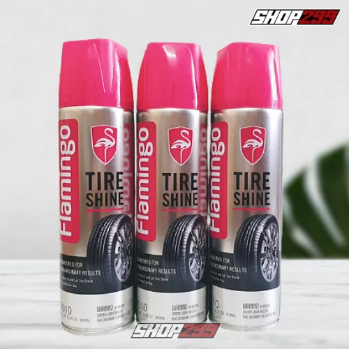 FLAMINGO TIRE SHINE F010 - DƯỠNG NHỰA NHÁM & LÀM BÓNG LỐP XE 500ML