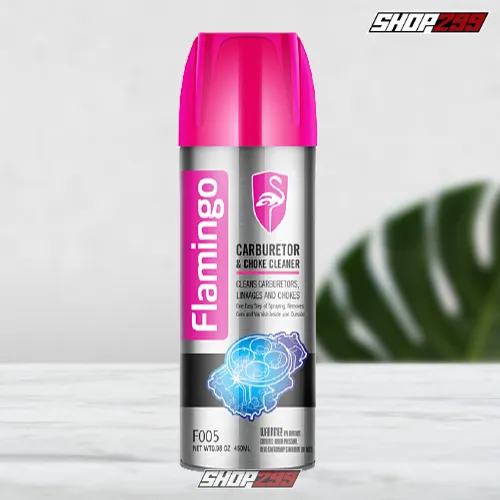 CHAI XỊT VỆ SINH BỘ CHẾ HÒA KHÍ / HỌNG XĂNG KIM PHUN - FLAMINGO CARBURETOR & CHOKE CLEANER (F005) 450ML