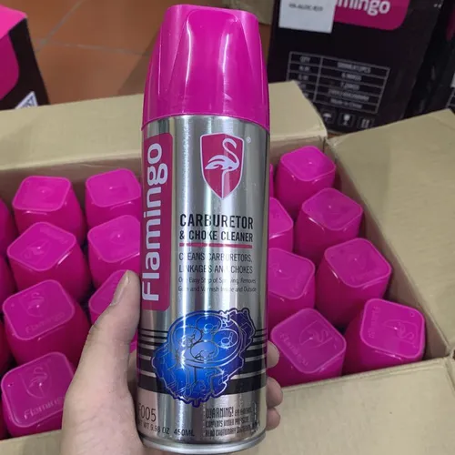 CHAI XỊT VỆ SINH BỘ CHẾ HÒA KHÍ / HỌNG XĂNG KIM PHUN - FLAMINGO CARBURETOR & CHOKE CLEANER (F005) 450ML