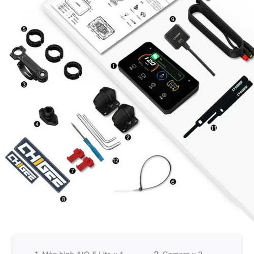 CAMERA HÀNH TRÌNH CARPLAY CHIGEE AIO-5 LITE & MÀN HÌNH HIỂN THỊ (5 INCH)