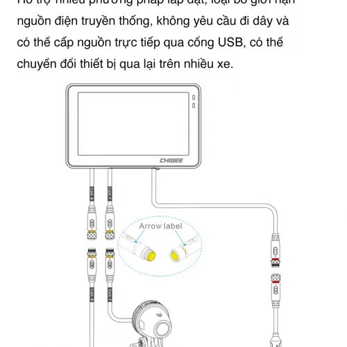 CAM HÀNH TRÌNH VÀ DẪN ĐƯỜNG CARPLAY CHIGEE XR-2 (BẢN 4.3 INCH)