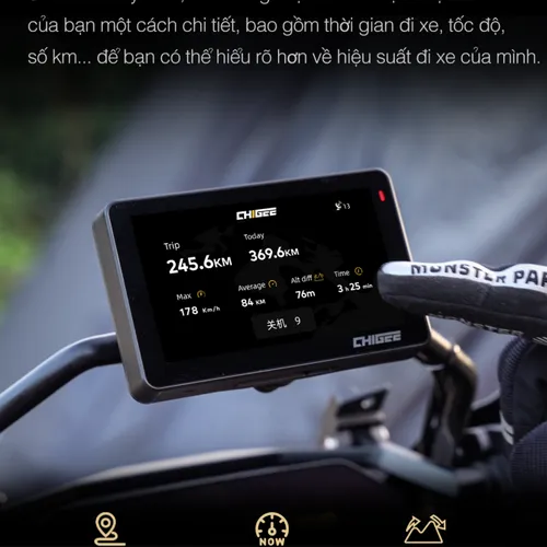 CAM HÀNH TRÌNH VÀ DẪN ĐƯỜNG CARPLAY CHIGEE XR-2 (BẢN 4.3 INCH)