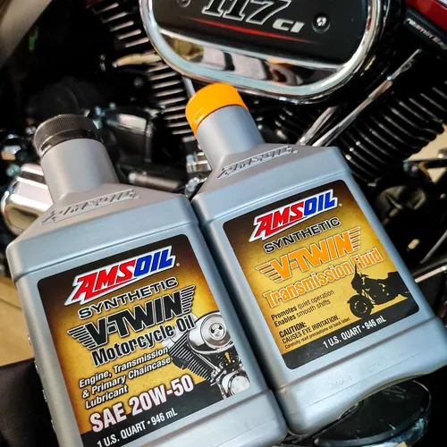 Dầu hộp số AMSOIL SYNTHETIC VTWIN TRANSMISSION FLUID - Quart (946ml)