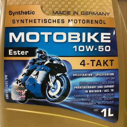 NHỚT RAVENOL 4T ESTER 10W50 (100% TỔNG HỢP) - 1L