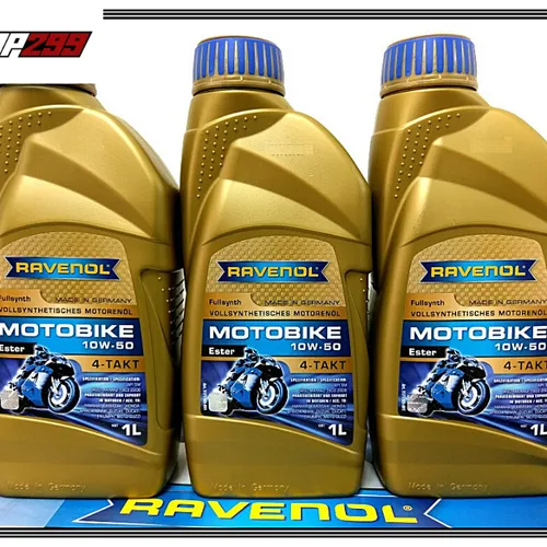 NHỚT RAVENOL 4T ESTER 10W50 (100% TỔNG HỢP) - 1L