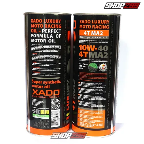NHỚT XADO LUXURY MOTO RACING 10W40 (100% TỔNG HỢP) 1L