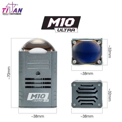 ĐÈN TRỢ SÁNG BI CẦU MINI TITAN MOTO M10 ULTRA V2