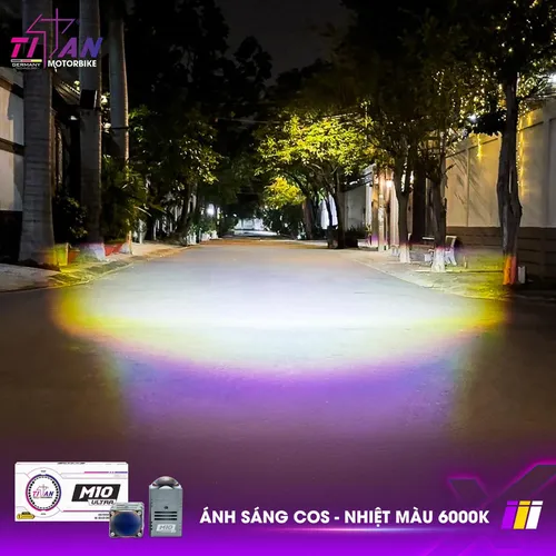 ĐÈN TRỢ SÁNG BI CẦU MINI TITAN MOTO M10 ULTRA V2