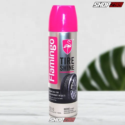 FLAMINGO TIRE SHINE F010 - DƯỠNG NHỰA NHÁM & LÀM BÓNG LỐP XE 500ML