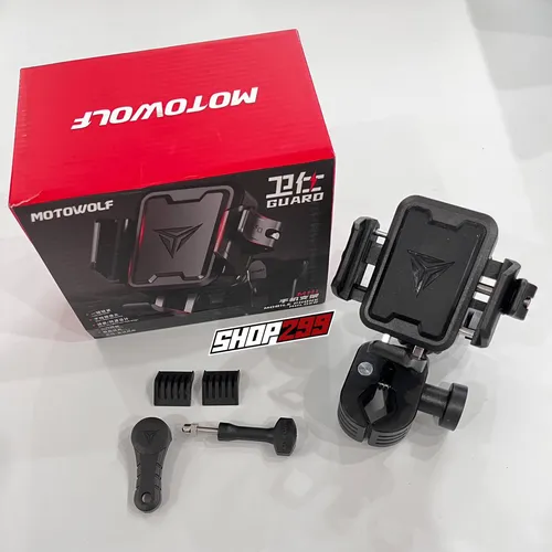 GIÁ ĐỠ ĐIỆN THOẠI CHỐNG RUNG MOTOWOLF MH1 - CHÂN GHI ĐÔNG