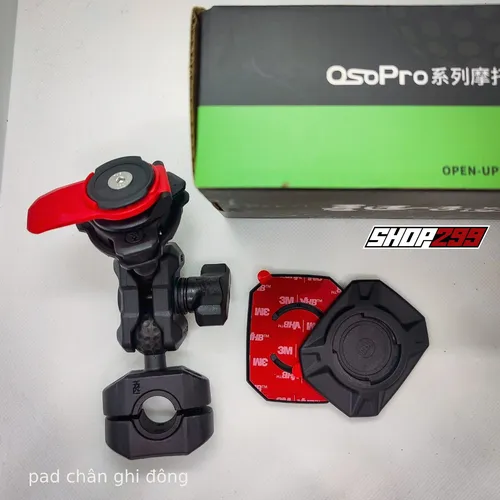 GIÁ ĐỠ ĐIỆN THOẠI CHỐNG RUNG OSOPRO KHÓA NHANH (QUICK LOCK) - CHÂN GHI ĐÔNG