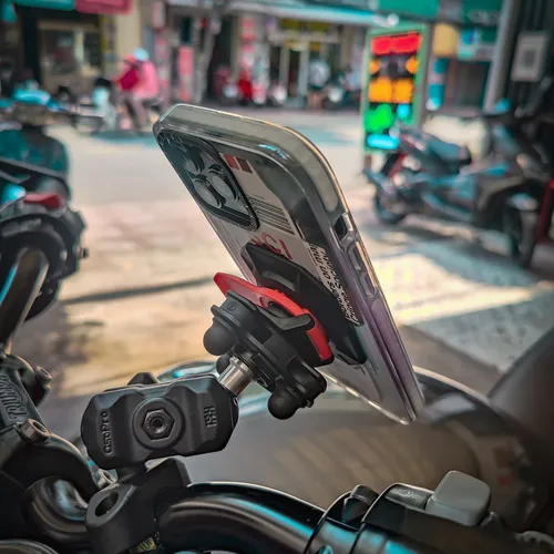 GIÁ ĐỠ ĐIỆN THOẠI CHỐNG RUNG OSOPRO KHÓA NHANH (QUICK LOCK) - CHÂN GHI ĐÔNG