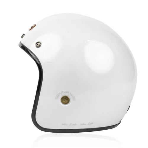 Mũ 3/4 Bulldog Perro 4U Trắng Bóng