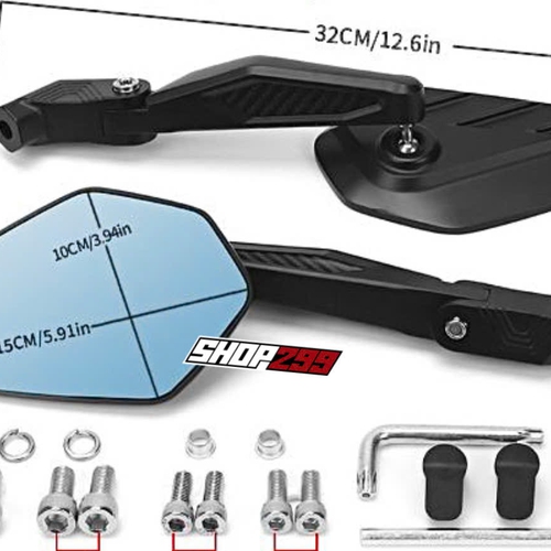 GƯƠNG CHIẾU HẬU GẬP CHỐNG CHÓI ADV MAGAZI OJ - CẶP