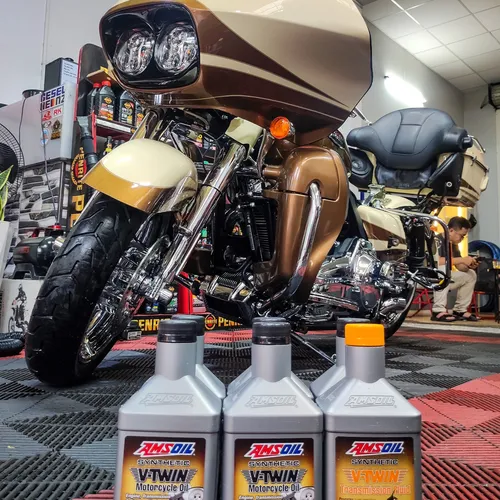 Dầu hộp số AMSOIL SYNTHETIC VTWIN TRANSMISSION FLUID - Quart (946ml)