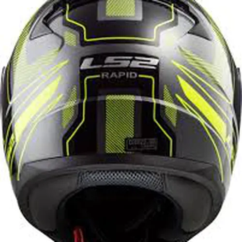 Mũ Fullface LS2 FF353 Rapid Carrera Đen Nhám Vàng Kẻ