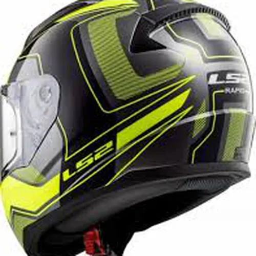 Mũ Fullface LS2 FF353 Rapid Carrera Đen Nhám Vàng Kẻ