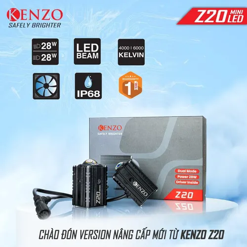 ĐÈN TRỢ SÁNG BI CẦU MINI KENZO Z20 (CHÍNH HÃNG) - PHIÊN BẢN 2024
