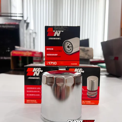 LỌC NHỚT K&N 171C (CROM) CHO HARLEY DAVIDSON