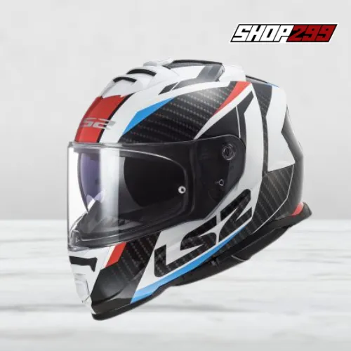 Mũ fullface LS2 FF800 Storm Racer Xanh Đỏ