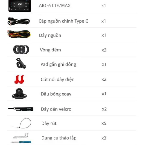 MÀN HÌNH DẪN ĐƯỜNG CHIGEE AIO-6 MAX 6 INCH CHÍNH HÃNG