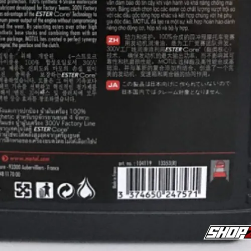 NHỚT MOTUL 300V 10W40 TEM 1 LỚP