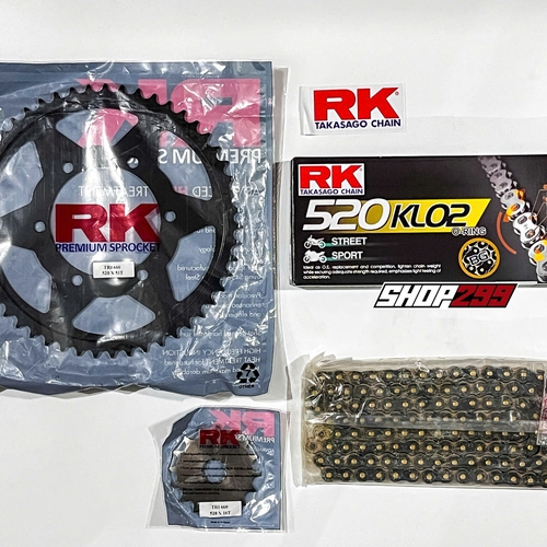 COMBO NHÔNG SÊN DĨA RK CHO TRIUMPH TRIDENT 660 (SÊN RK 520 KLO2 PHỐT O-RING)
