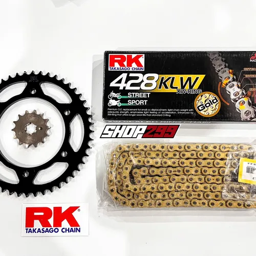 COMBO NHÔNG SÊN DĨA CHO YAMAHA XSR155 / R15V3 / XS155R (NHÔNG DĨA RK ĐEN + SÊN RK 428 KLW CÓ PHỐT XW-RING)