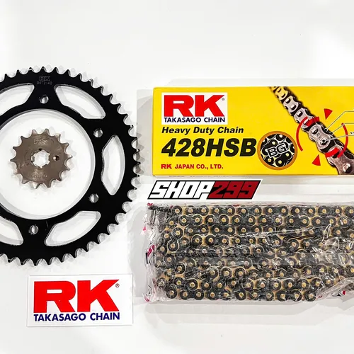 COMBO NHÔNG SÊN DĨA CHO YAMAHA XSR155 / R15V3 / XS155R (NHÔNG DĨA RK ĐEN + SÊN RK 428 HSB KHÔNG PHỐT)