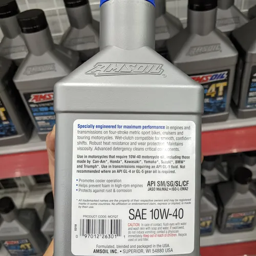 NHỚT AMSOIL METRIC 10W-40 - Quart (946ml)