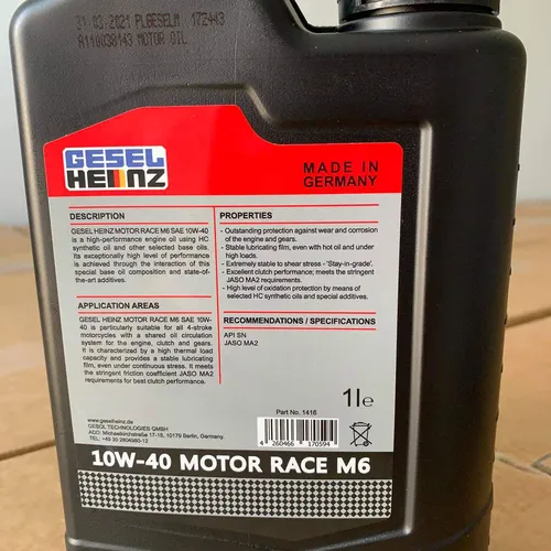NHỚT GESEL HEINZ MOTOR RACE M6 10W40