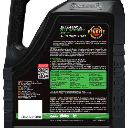 DẦU HỘP SỐ TỰ ĐỘNG PENRITE ATF FS (4L)