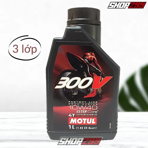 NHỚT MOTUL 300V 10W40 TEM 3 LỚP NHẬP PHÁP