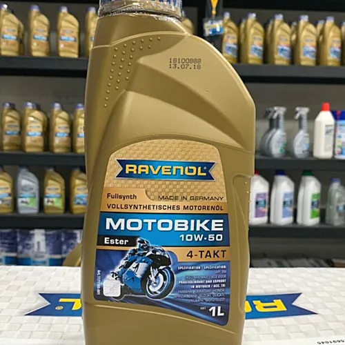 NHỚT RAVENOL 4T ESTER 10W50 (100% TỔNG HỢP) - 1L