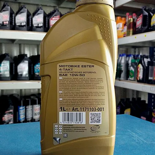 NHỚT RAVENOL 4T ESTER 10W50 (100% TỔNG HỢP) - 1L